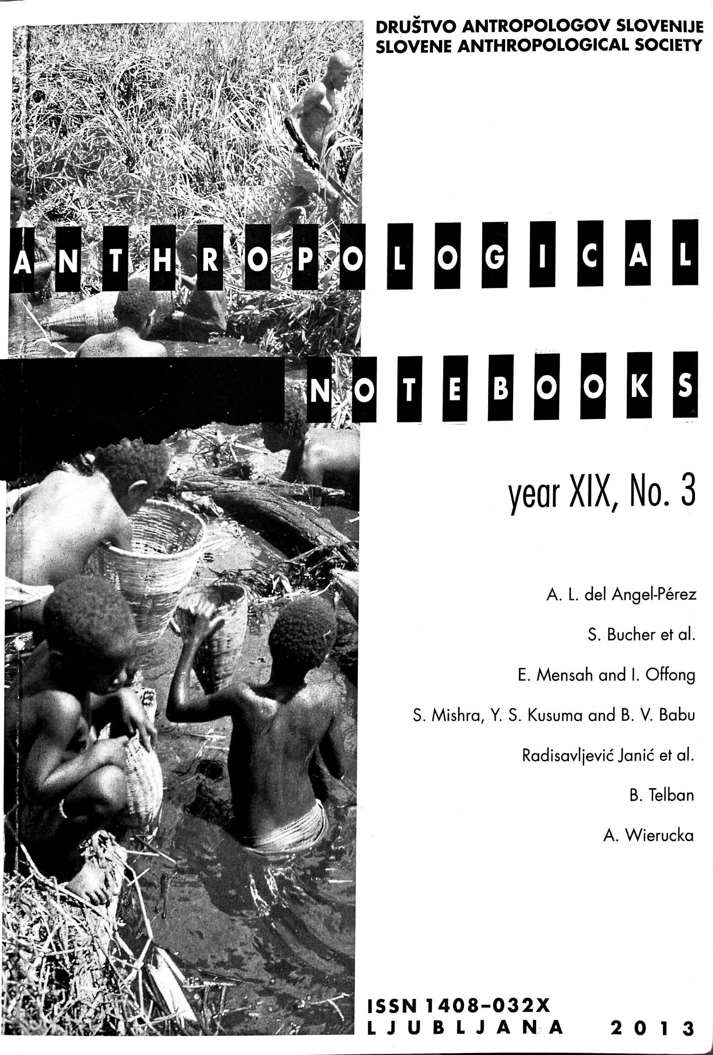 					View Vol. 19 No. 3 (2013): Anthropological Notebooks
				