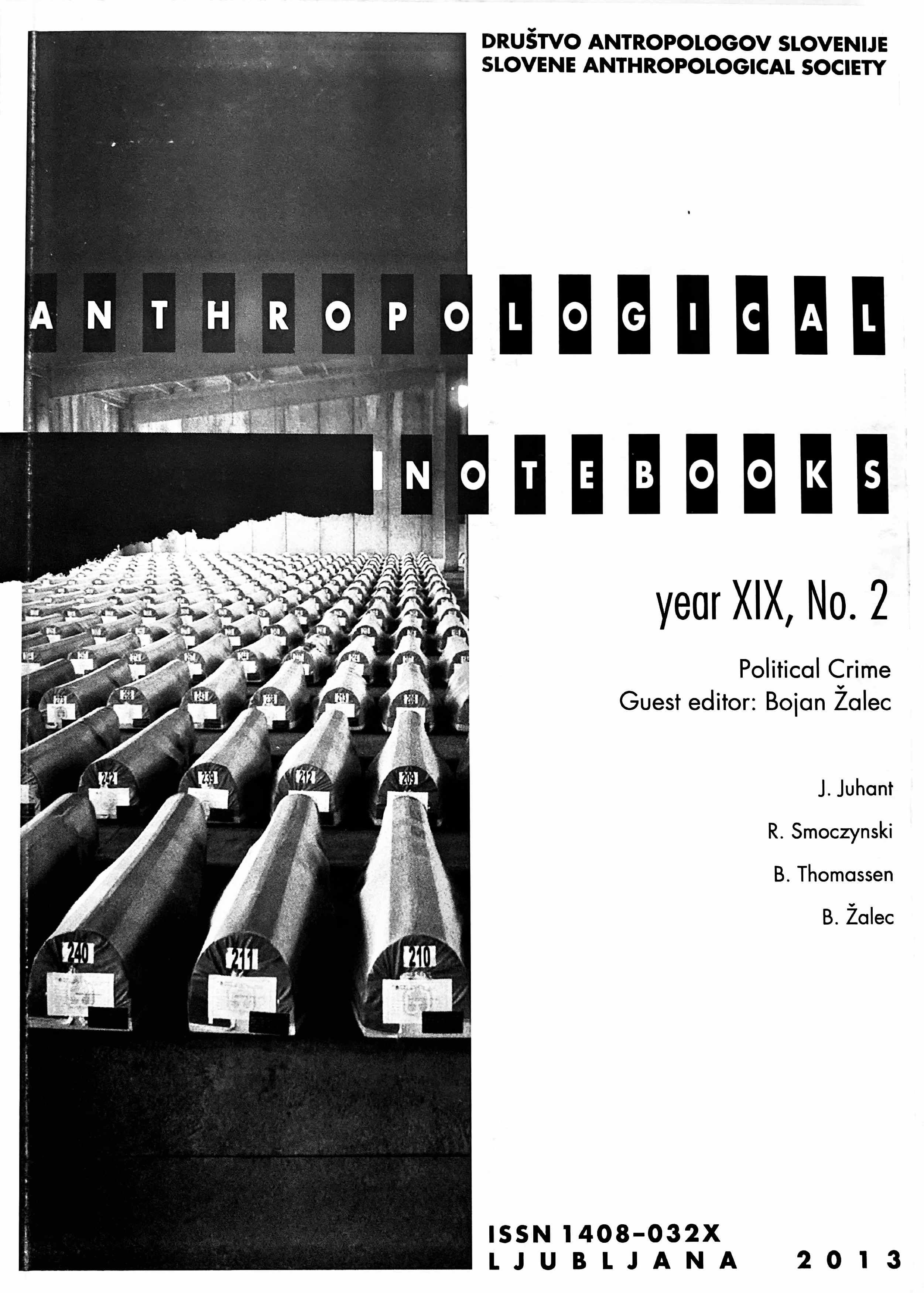 					View Vol. 19 No. 2 (2013): Anthropological Notebooks
				