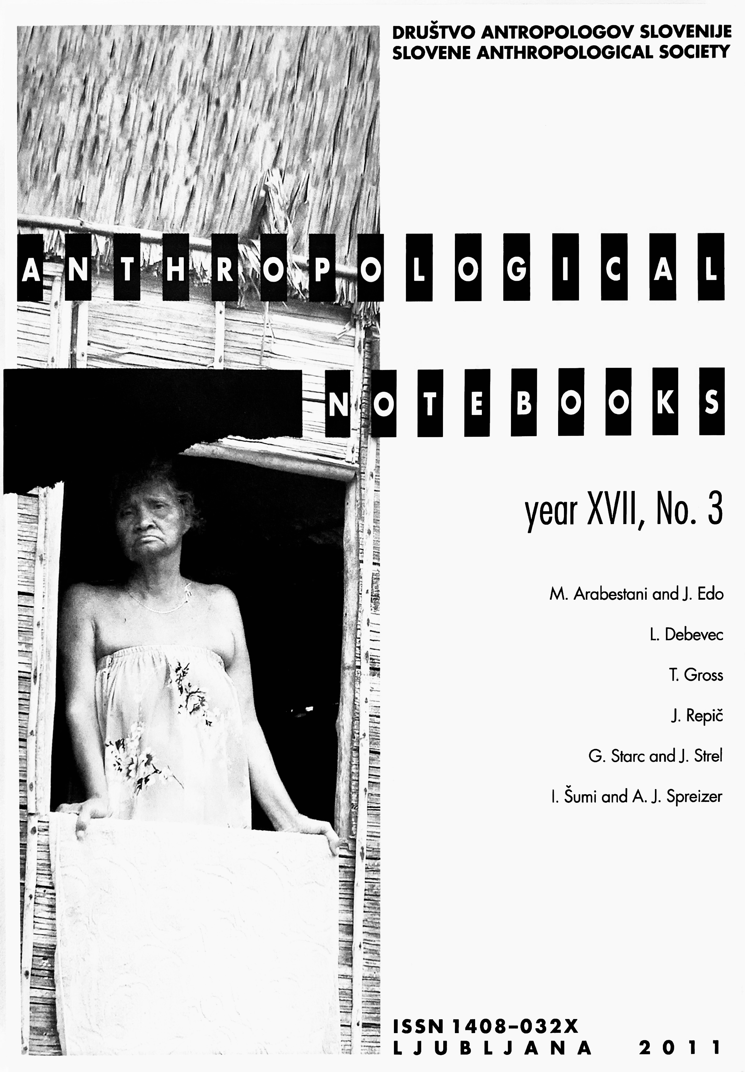 					View Vol. 17 No. 3 (2011): Anthropological Notebooks
				