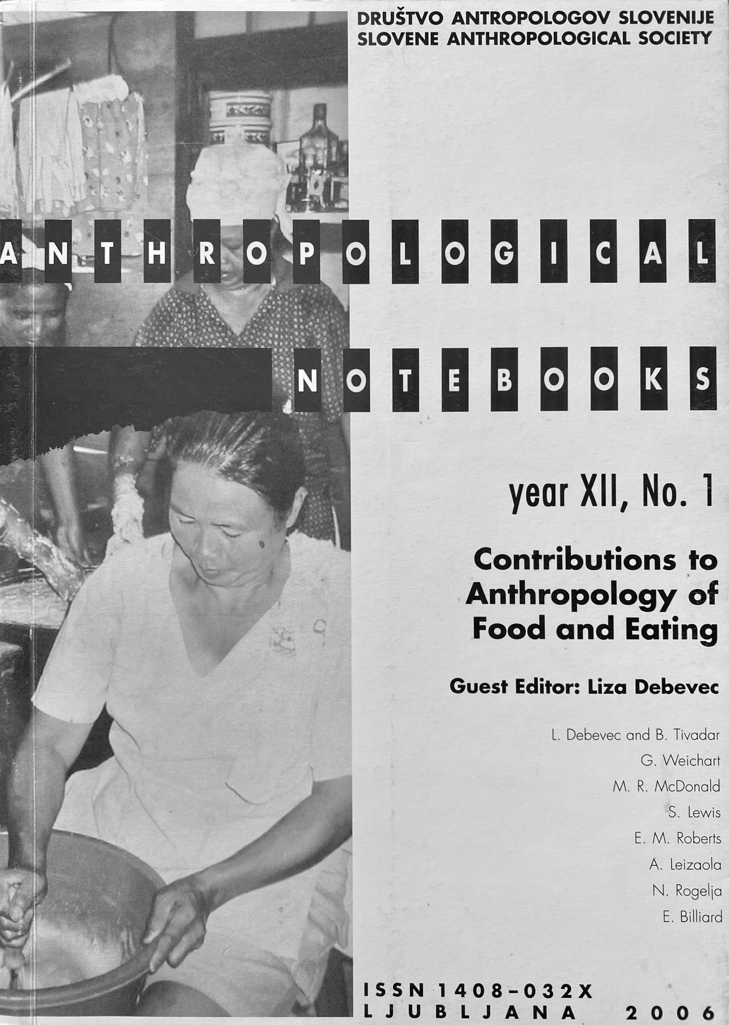 					View Vol. 12 No. 1 (2006): Anthropological Notebooks
				